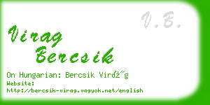 virag bercsik business card